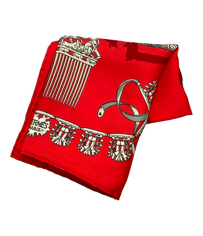 美品 エルメス スカーフ プチカレ シルク 100% 黄金の騎士たち レディース HERMES