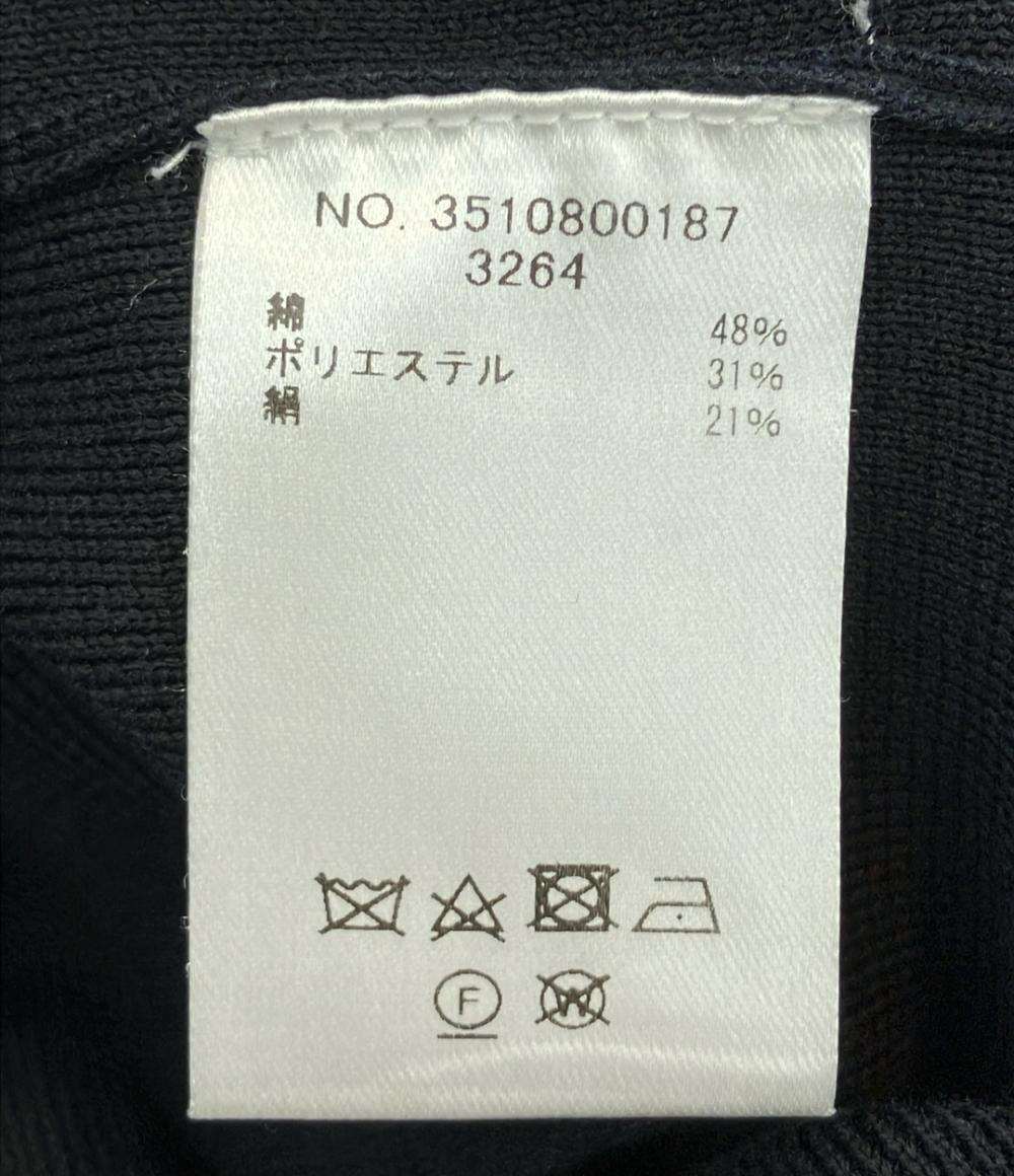 ebure コットンシルク ニットジャケット レディース エブール