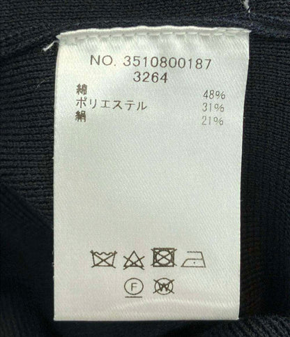 ebure コットンシルク ニットジャケット レディース エブール