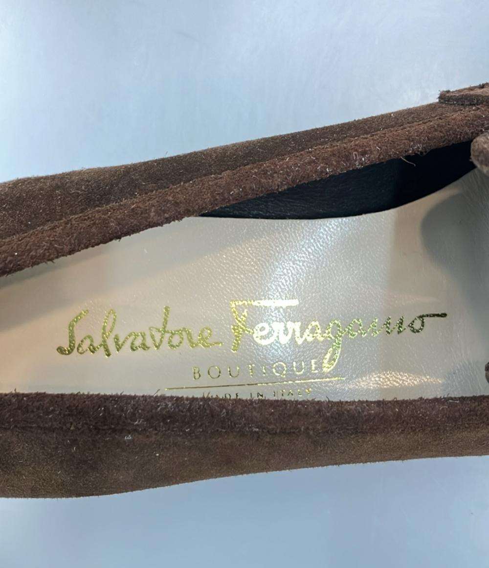 Salvatore Ferragamo ローファー スエード ガンチーニ レディース SIZE 6 (23.5cm) サルヴァトーレフェラガモ