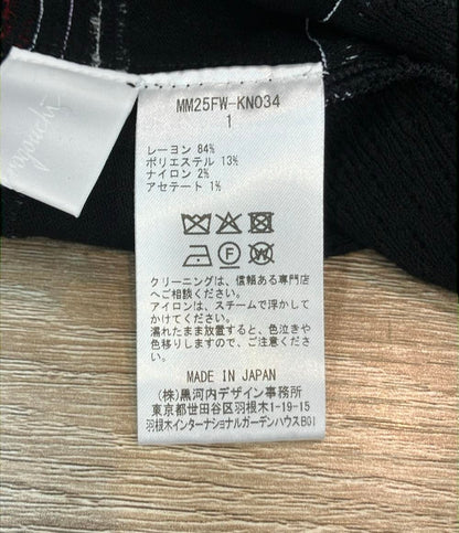 Mame Kurogouchi 長袖ワンピース 裾ボタン Floral Motif Intarsia Knitted Dress MM25FW-KN034 レディース SIZE 1 (S) マメクロゴウチ