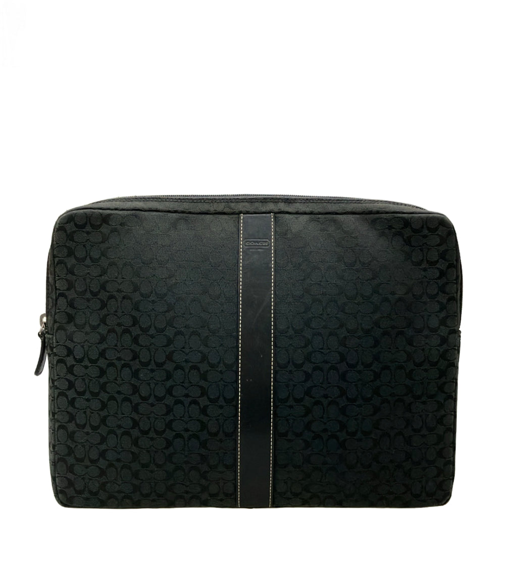 COACH クラッチバッグ キャンバス レザー ミニシグネチャー CE701 メンズ コーチ
