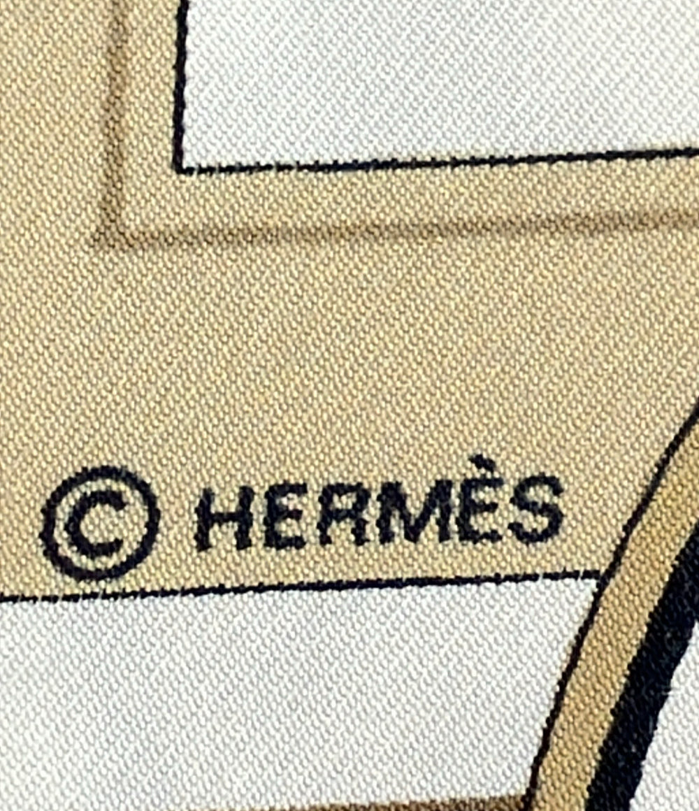 HERMES スカーフ カレ90 シルク100% レ・ベカン レディース エルメス