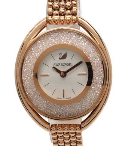 美品 SWAROVSKI 腕時計 クオーツ レディース スワロフスキー