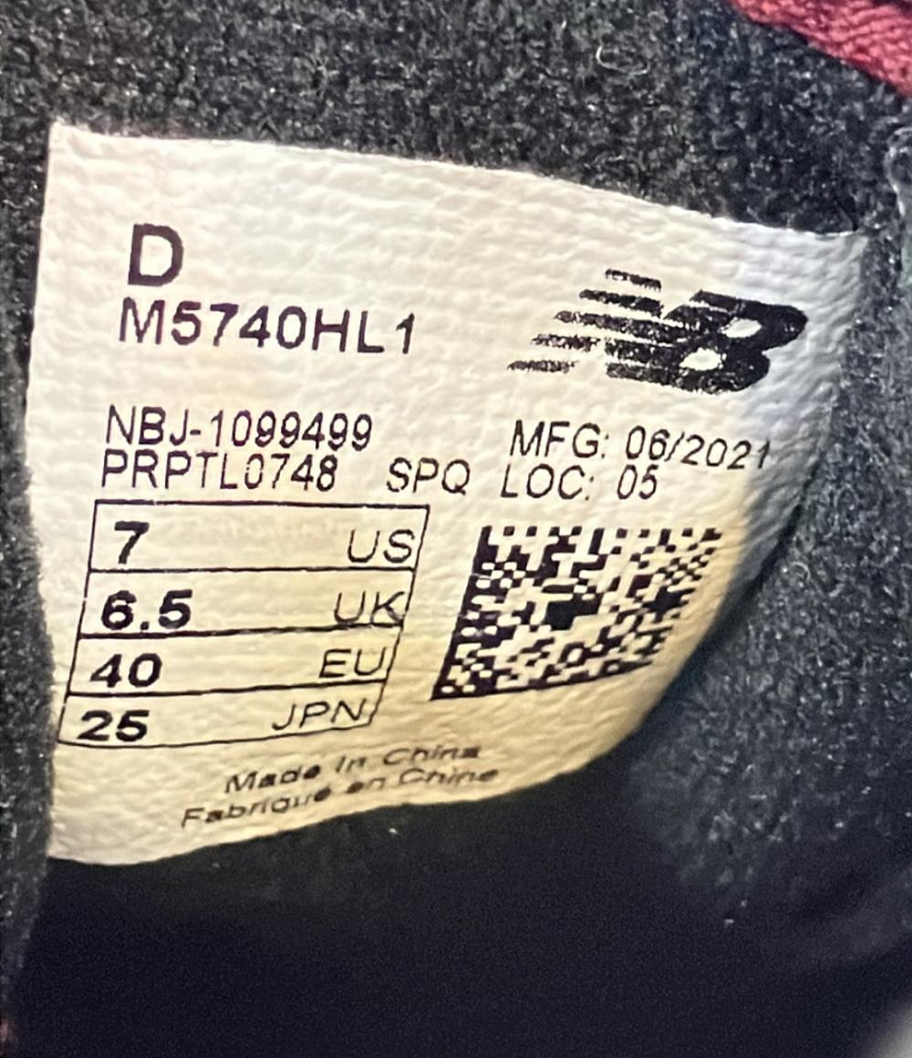 美品 NEW BALANCE ローカットスニーカー M5740HL1 メンズ SIZE 25.0 (S) ニューバランス