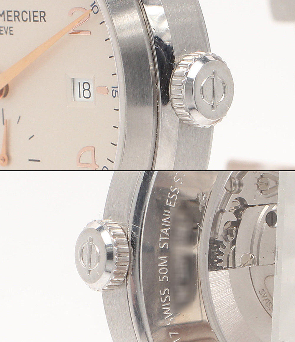 Baume & Mercier 腕時計 クリフトン 自動巻き ベージュ 65717 メンズ ボーム＆メルシェ