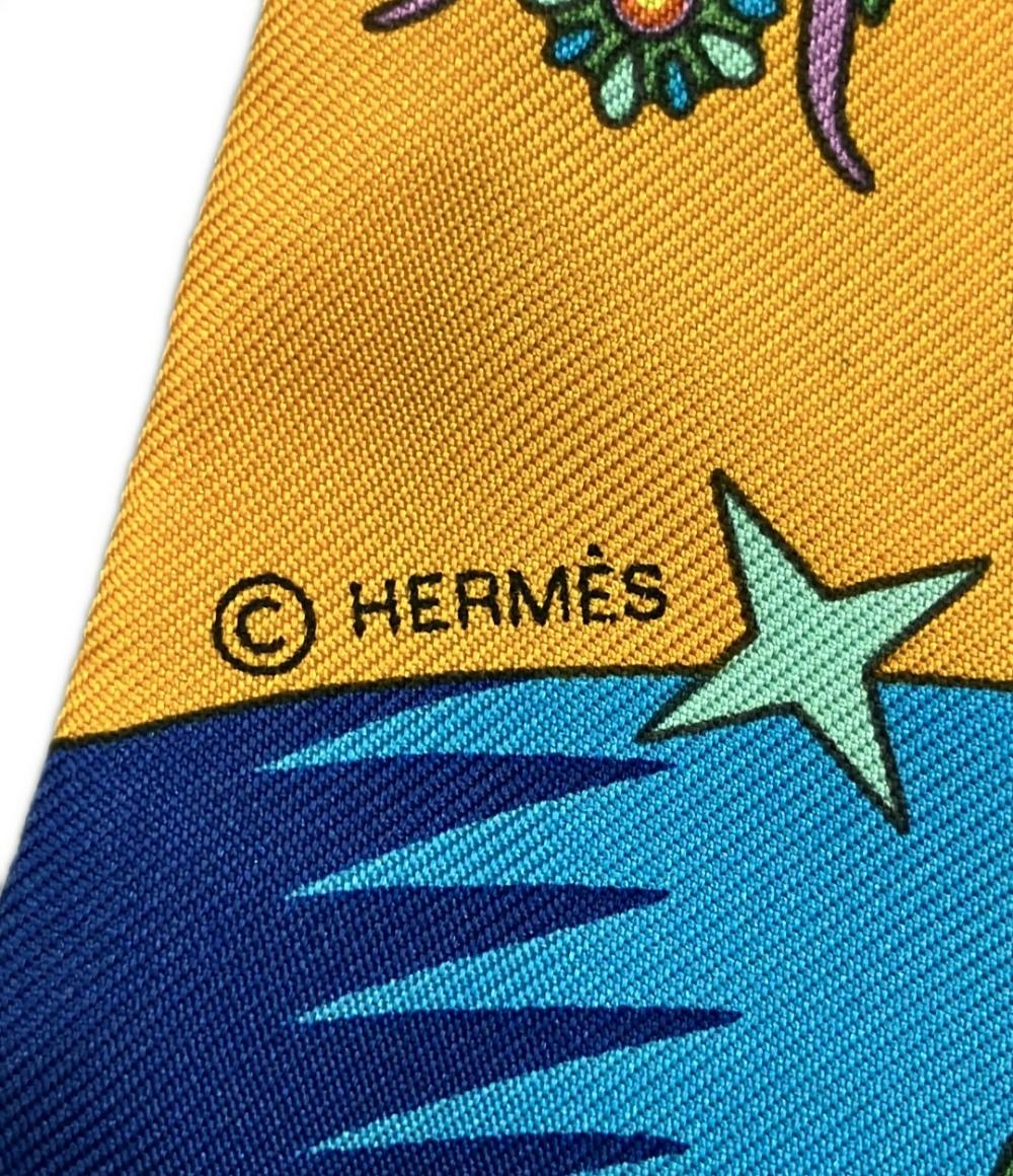 美品 エルメス ツイリー シルクスカーフ ペガサスの源泉 レディース HERMES