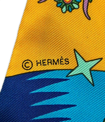 美品 エルメス ツイリー シルクスカーフ ペガサスの源泉 レディース HERMES