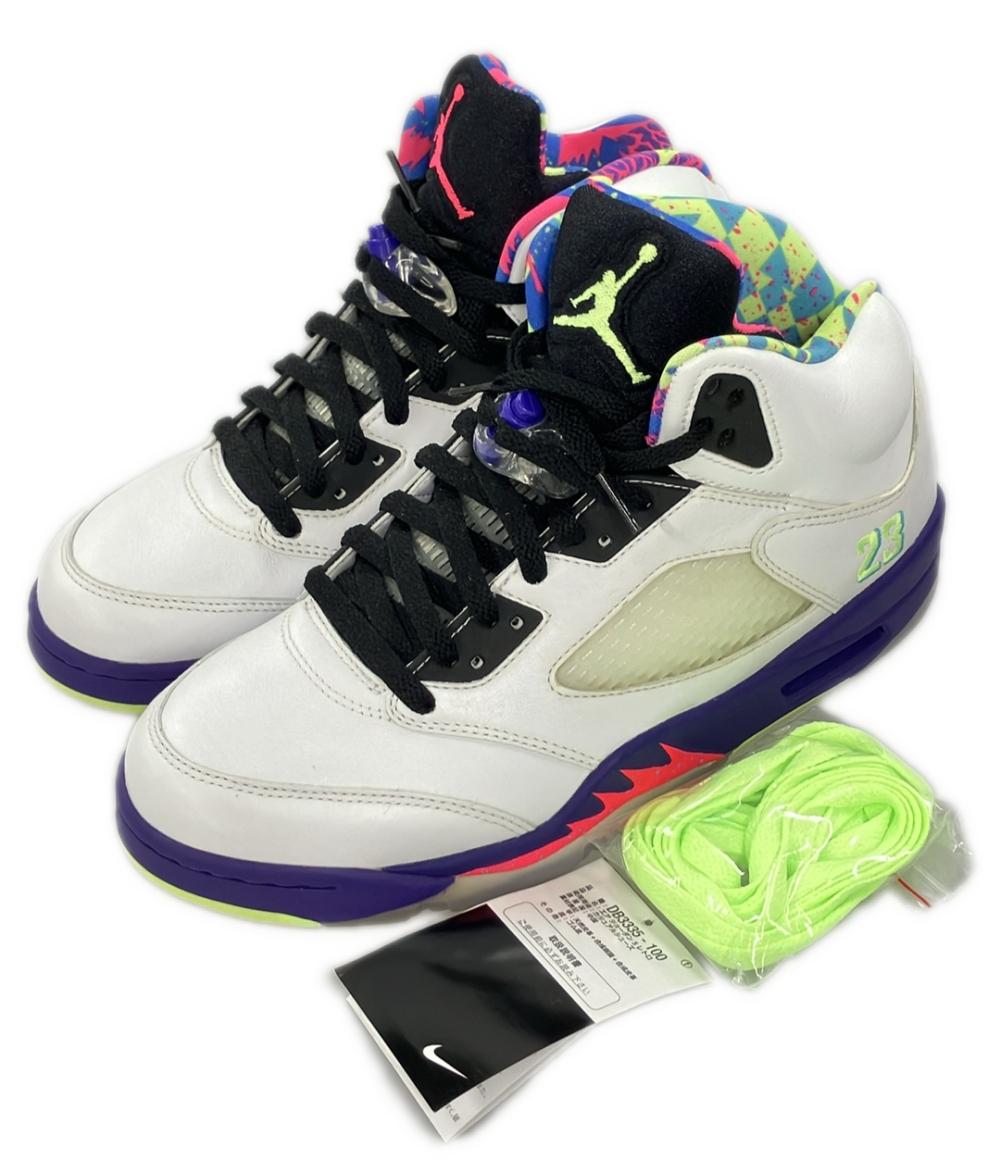美品 ナイキ ハイカットスニーカー AIR JORDAN 5 RETRO DB3335-100