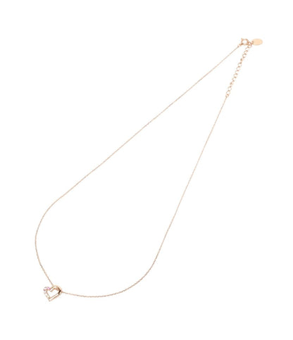 美品 ヨンドシー ネックレス K10 ダイヤ ハート レディース 4℃