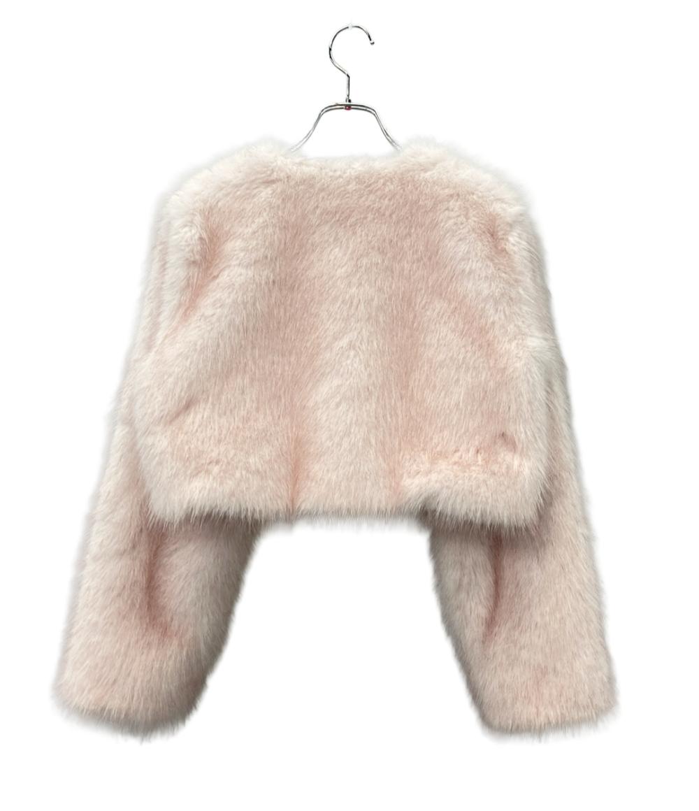 Riu ノーカラーコート short coat レディース SIZE F (M) リウ