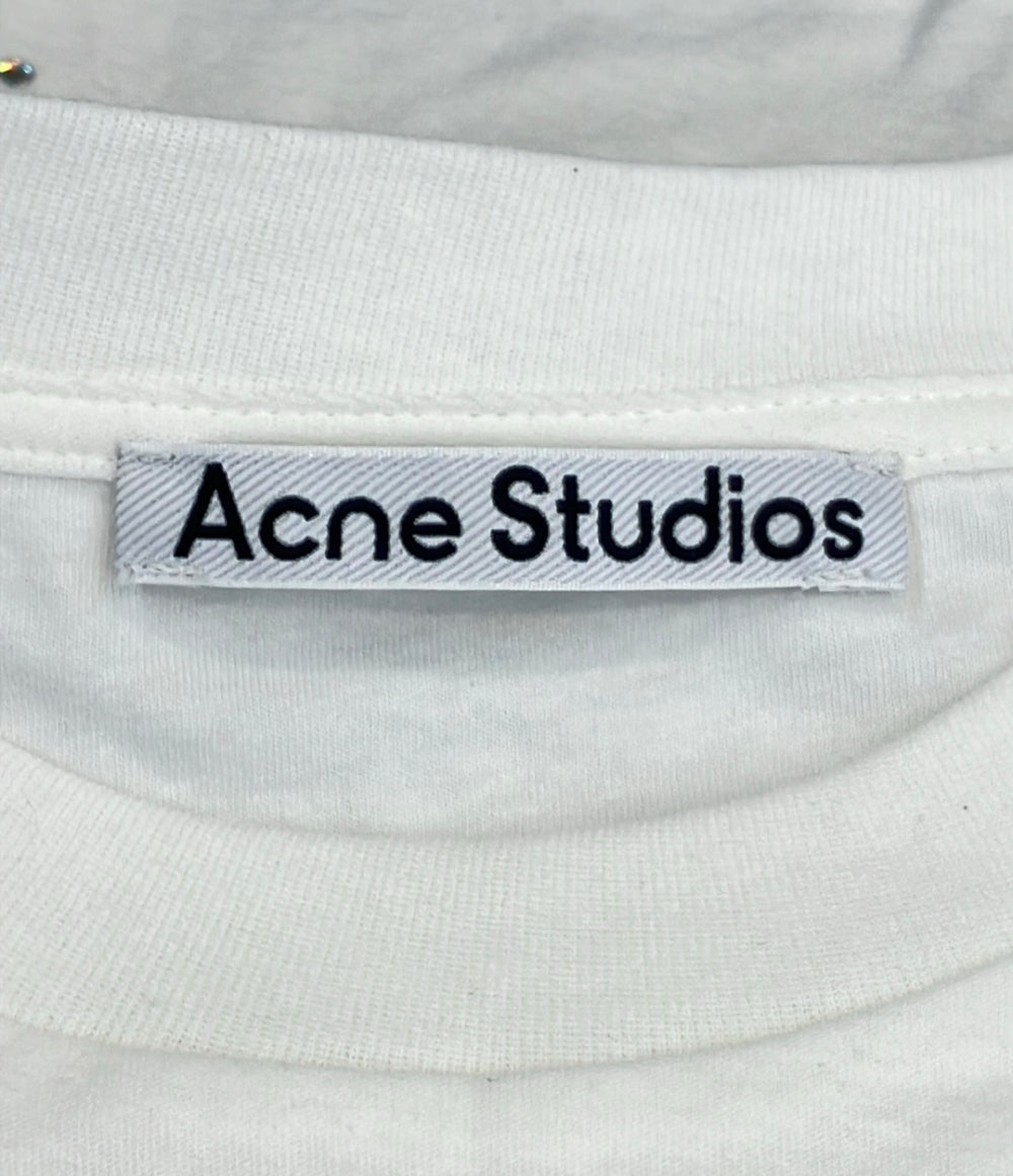 Acne Studios 長袖Tシャツ ラインストーン ロゴプリント FN-UX-TSHI000231 レディース SIZE XS アクネ ストゥディオズ