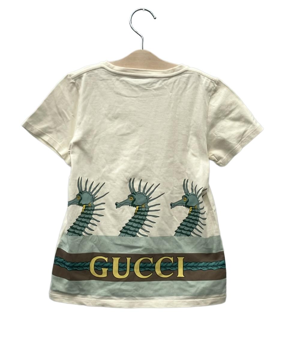 GUCCI 半袖Tシャツ  タツノオトシゴ Cotton Seahorse T-Shirt キッズ SIZE 8 (130) グッチ