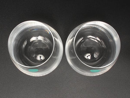 美品 TIFFANY&Co. グラス タンブラー 2点セット ペア TCO ティファニー