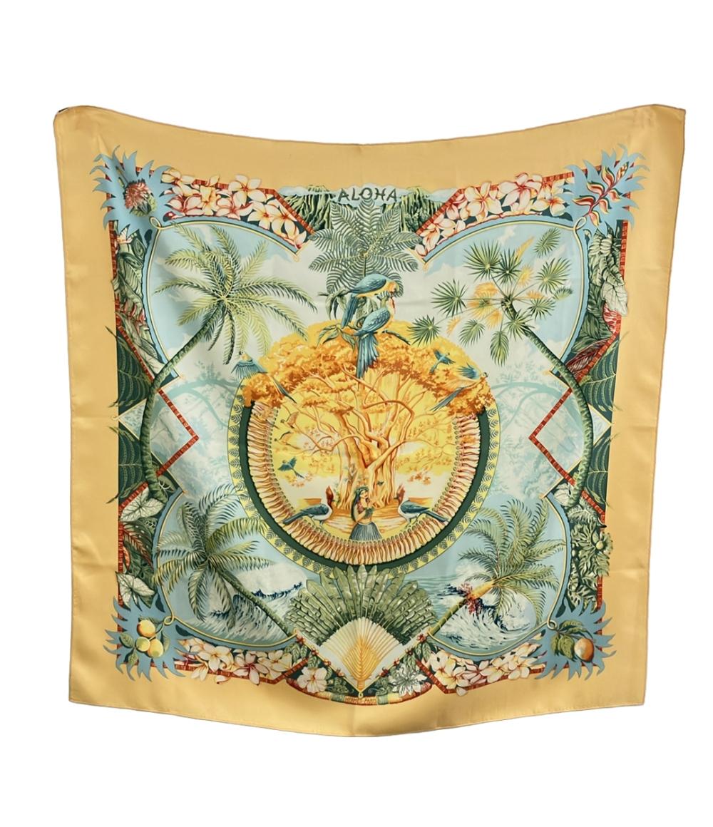 HERMES スカーフ シルク100% カレ90 ALOHA レディース エルメス