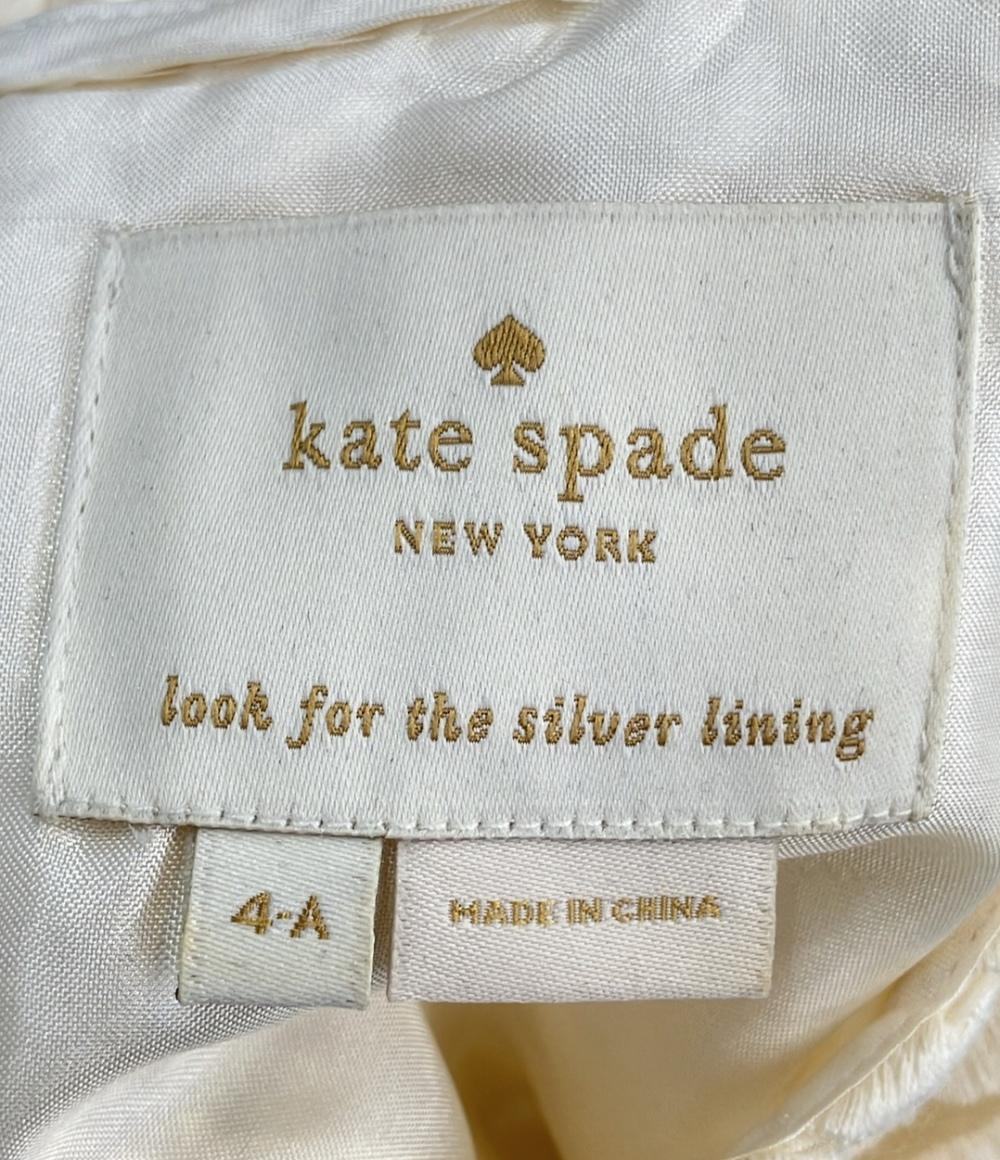 訳あり Kate Spade 花柄ワンピース 七分袖 レディース SIZE 4A (XS) ケイトスペード