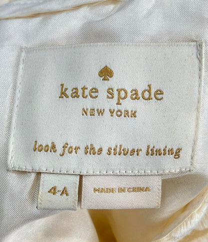 訳あり Kate Spade 花柄ワンピース 七分袖 レディース SIZE 4A (XS) ケイトスペード