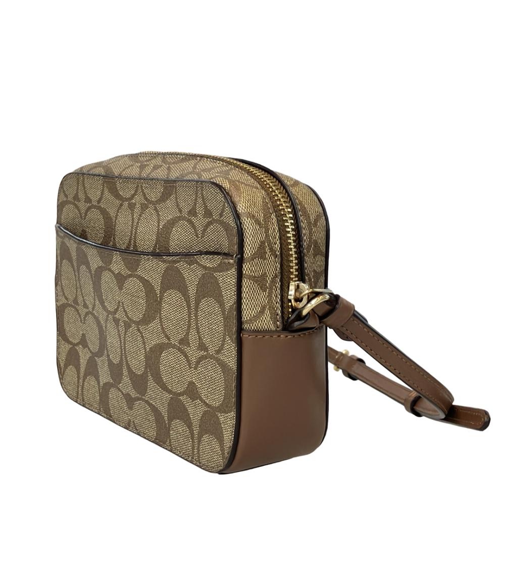 美品 COACH ショルダーバッグ 斜め掛け シグネチャー 91677 レディース コーチ