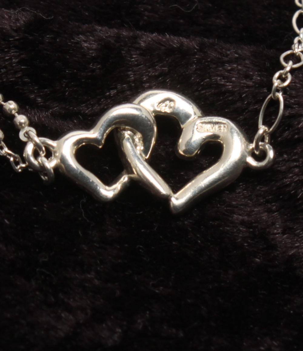4℃ ブレスレット SV ハートモチーフ ボールチェーン レディース ヨンドシー