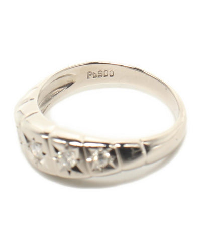美品 リング 指輪 Pt900 ダイヤ 0.20ct レディース SIZE 11号