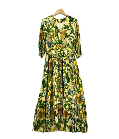 美品 グレースコンチネンタル オリエンタルフラワー 半袖ワンピース レディース SIZE 36 (S) GRACE CONTINENTAL