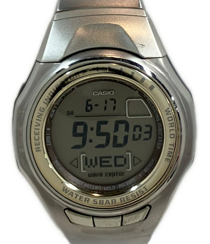 CASIO 腕時計 電池電波 ウェーブセプター クオーツ LWV-100J レディース メンズ カシオ