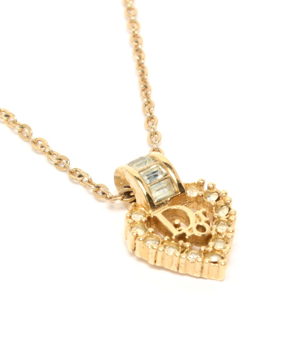 Christian Dior ネックレス Diorロゴ ハートモチーフ レディース