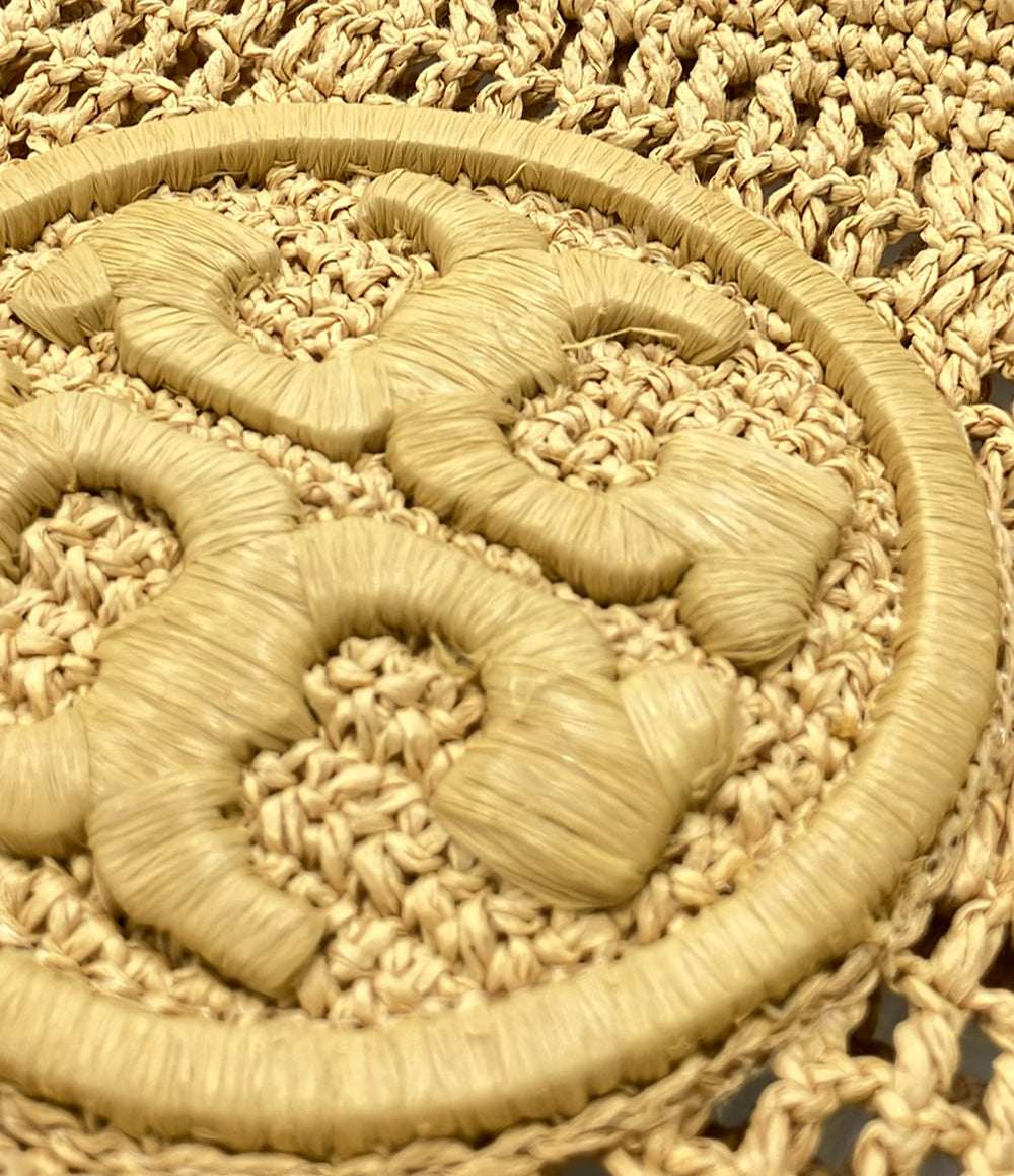Tory Burch クラッチバッグ ラフィア ロゴ レディース トリーバーチ