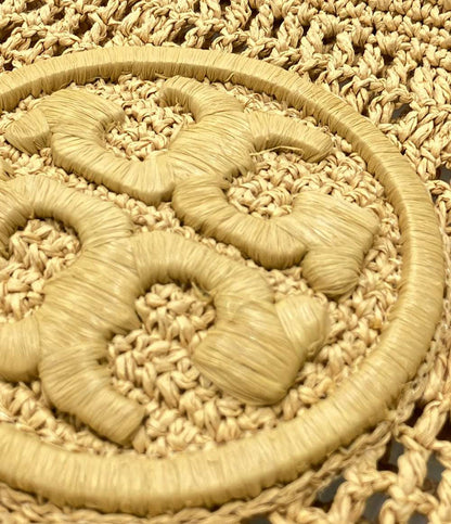 Tory Burch クラッチバッグ ラフィア ロゴ レディース トリーバーチ