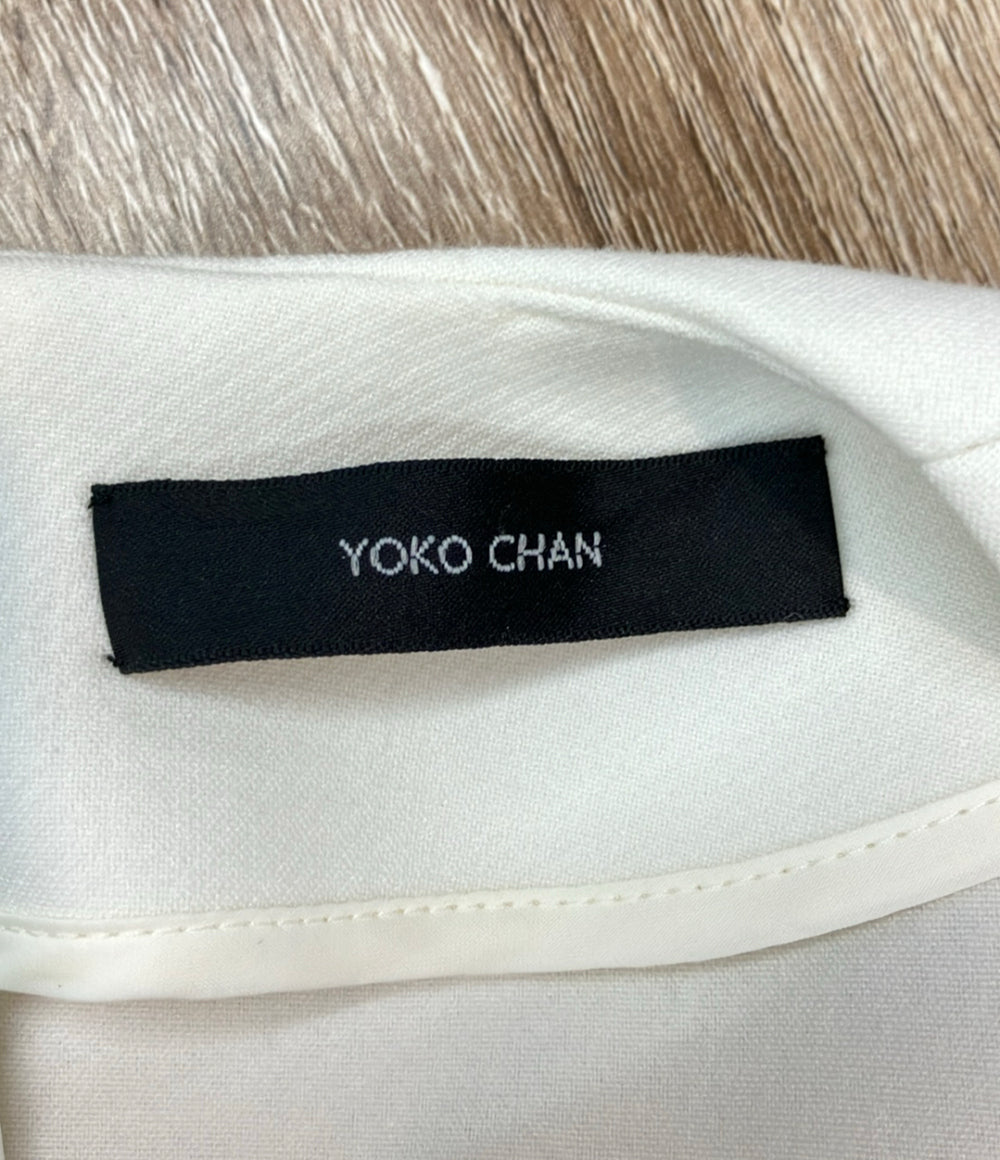 YOKO CHAN 長袖ワンピース フロントラッフルパール 22AW YCD-622-84122 レディース SIZE 36 (S) ヨーコチャン