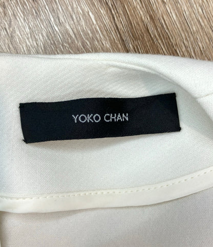 YOKO CHAN 長袖ワンピース フロントラッフルパール 22AW YCD-622-84122 レディース SIZE 36 (S) ヨーコチャン