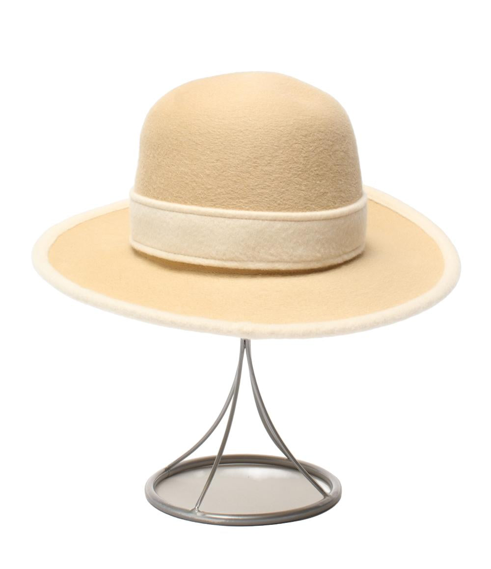 美品 HERMES ラビットフェルトハット カシミヤ100％ レディース SIZE 59 エルメス