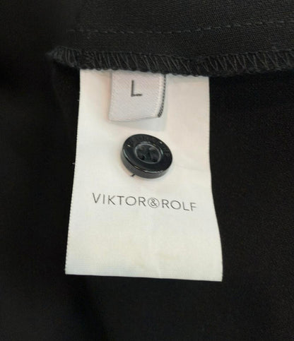 美品 ヴィクターアンドロルフ ノースリーブワンピース フローラルチュールマキシドレス レディース SIZE L VIKTOR&ROLF