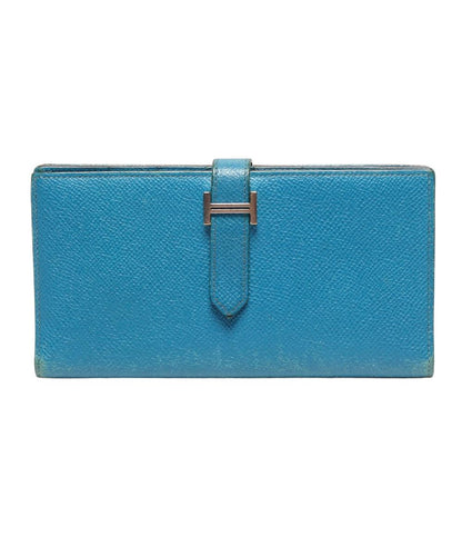 エルメス 二つ折り財布 □Q刻印 シルバー金具 ベアンスフレ レディース HERMES