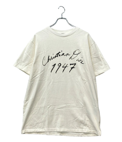 Christian Dior Handwritten 1947 コットンジャージー Tシャツ 493J696F0554 メンズ SIZE L クリスチャンディオール