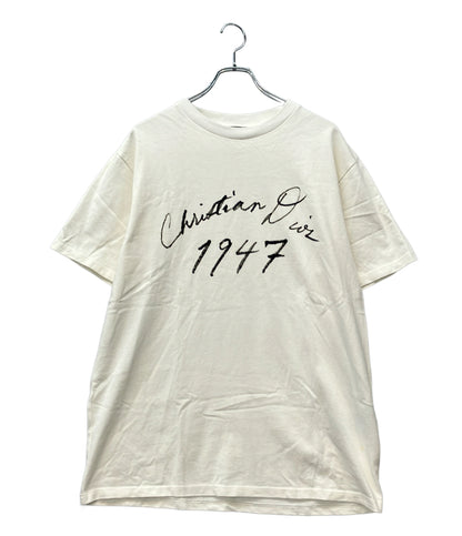 Christian Dior Handwritten 1947 コットンジャージー Tシャツ 493J696F0554 メンズ SIZE L クリスチャンディオール