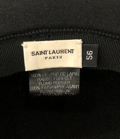 サンローランパリ  羽付きハット      レディース SIZE 56 (複数サイズ) SAINT LAURENT PARIS