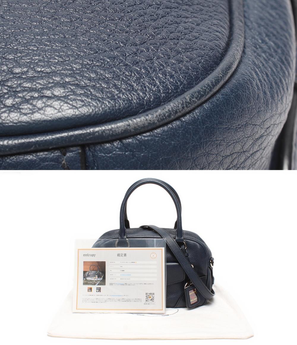 PRADA レザー ミニボストンバッグ 2way ハンドバッグ ショルダーバッグ 斜め掛け レディース プラダ