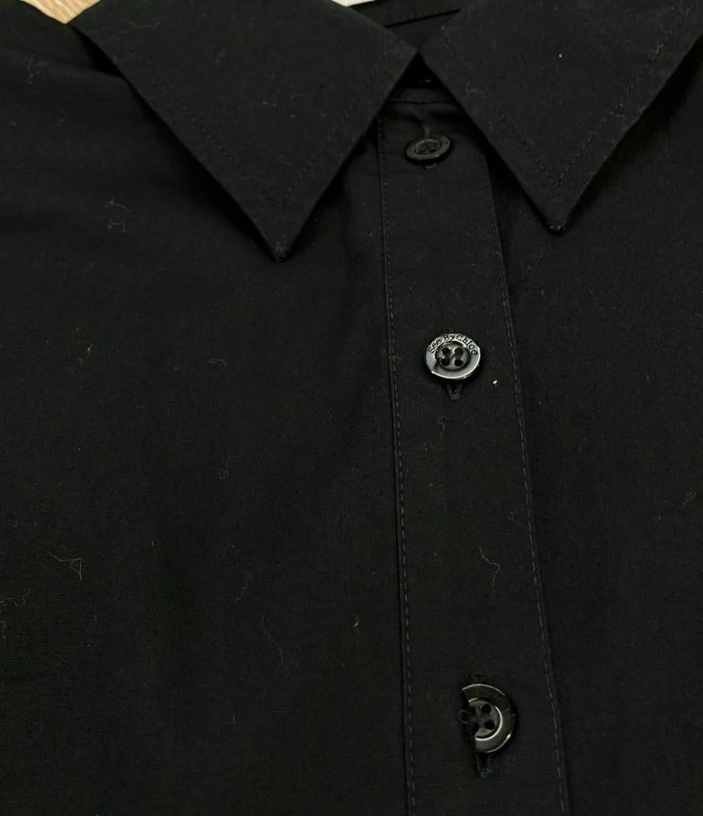 SEE BY CHLOE 半袖ワンピース コットン ギャザー コットンアンブレラドレス CHS20URO2102000134 レディース SIZE 34 (XS) シーバイクロエ