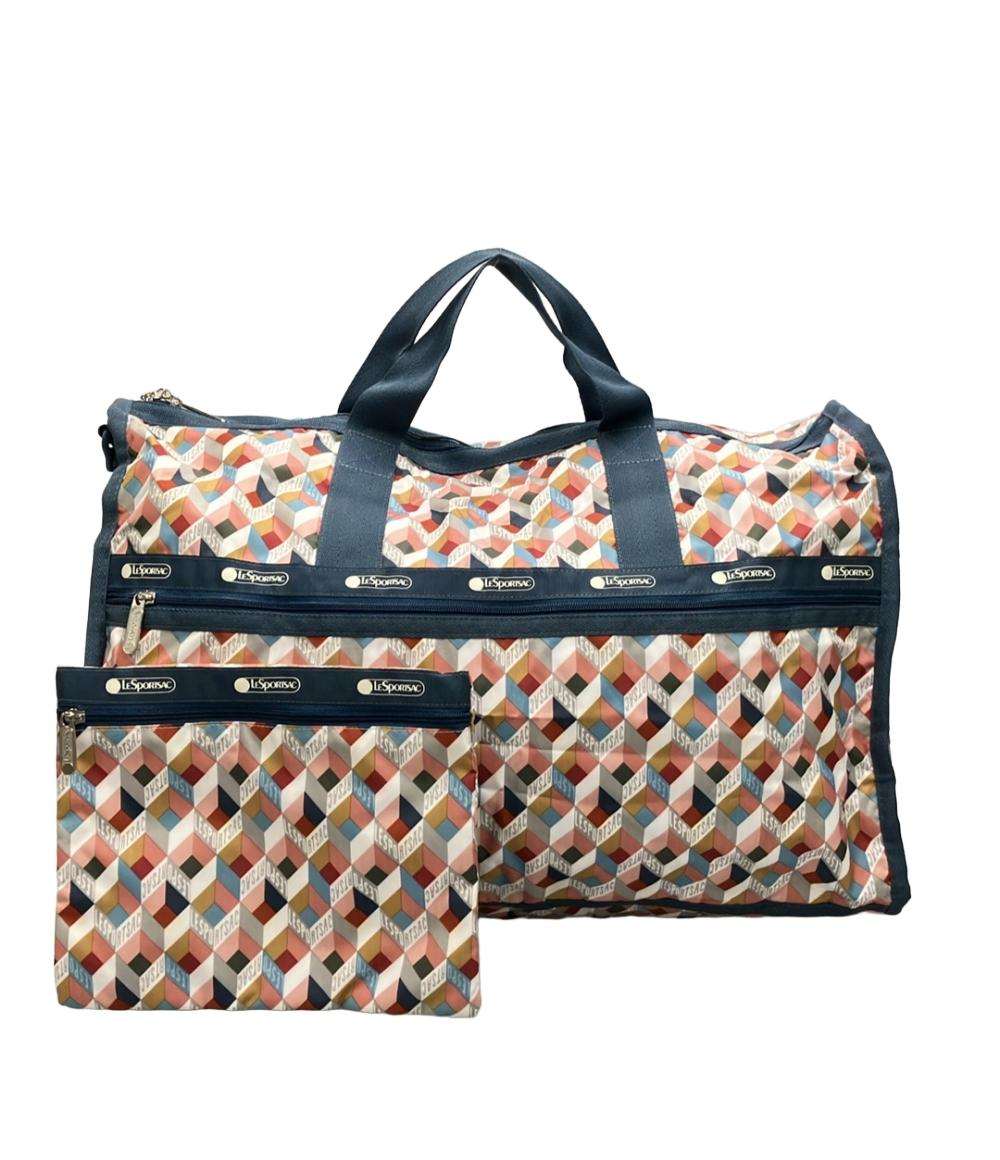 美品 LeSportsac ボストンバッグ ショルダーバッグ 2WAY 斜め掛け レディース レスポートサック