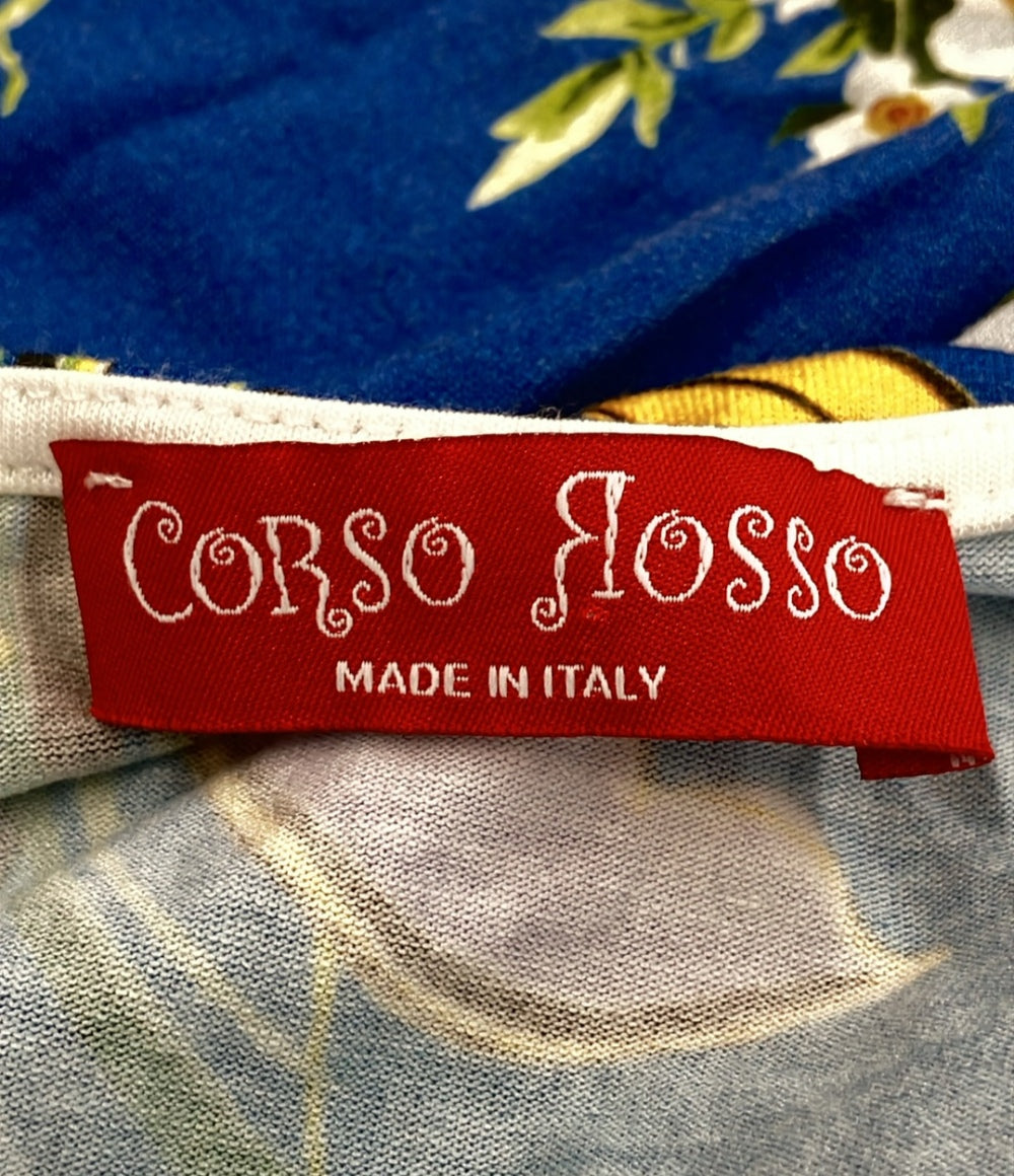 コルソロッソ 半袖ワンピース 花柄 レディース SIZE 2 (M) CORSO ROSSO