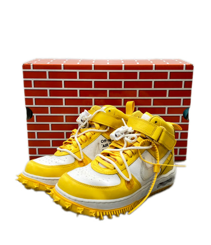 NIKE OFF-WHITE ミッドカットスニーカー AIR FORCE 1 MID SP LTHR DR0500-101 メンズ レディース SIZE 26.5 ナイキ オフホワイト