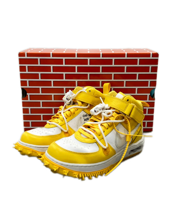 NIKE OFF-WHITE ミッドカットスニーカー AIR FORCE 1 MID SP LTHR DR0500-101 メンズ レディース SIZE 26.5 ナイキ オフホワイト