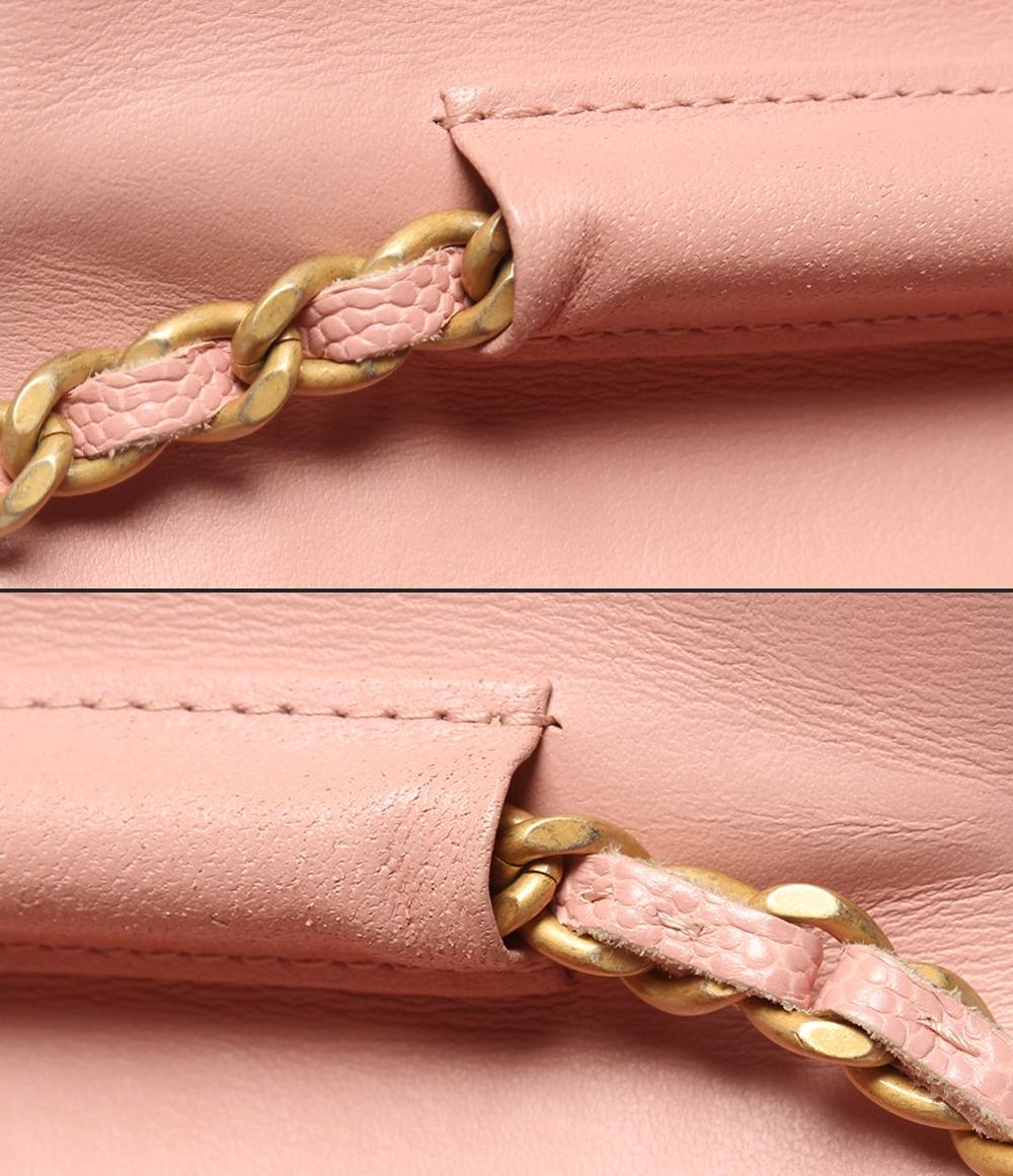CHANEL チェーンウォレット キャビアスキン ゴールド金具 ボーイ