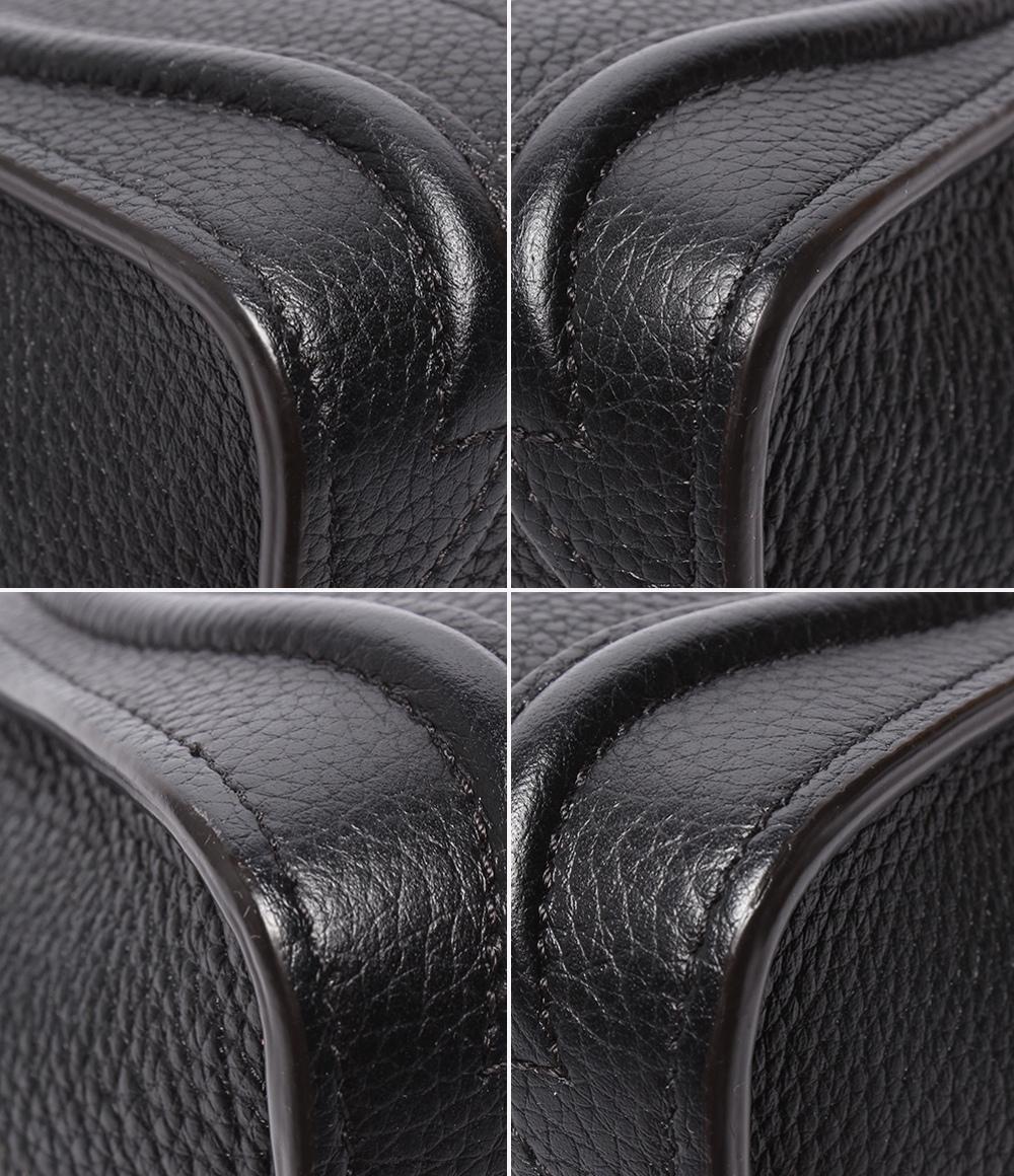 CELINE 2wayハンドバッグ ショルダーバッグ ドラムドカーフスキン