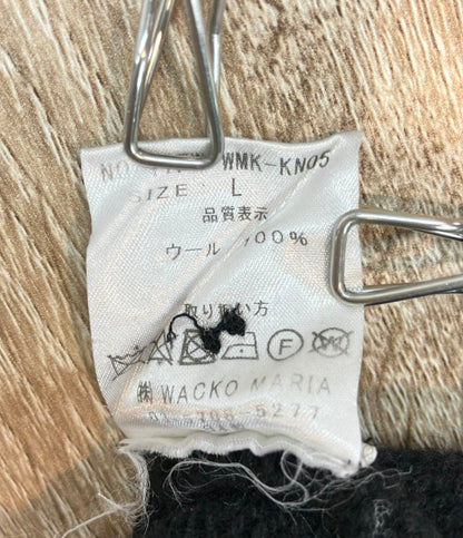 WACKO MARIA 長袖カーディガン 17AW Vネック CLASSIC CARDIGAN 17FW-WMK-KN05 メンズ SIZE L ワコマリア