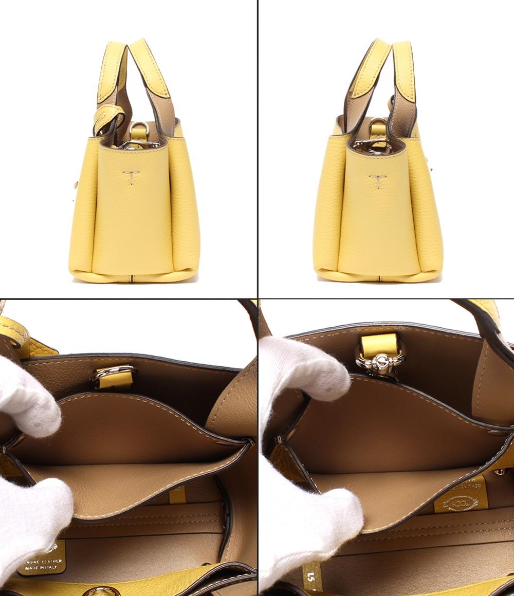 美品 トッズ 2way ハンドバッグ ショルダーバッグ 斜め掛け マイクロ レディース TOD’S