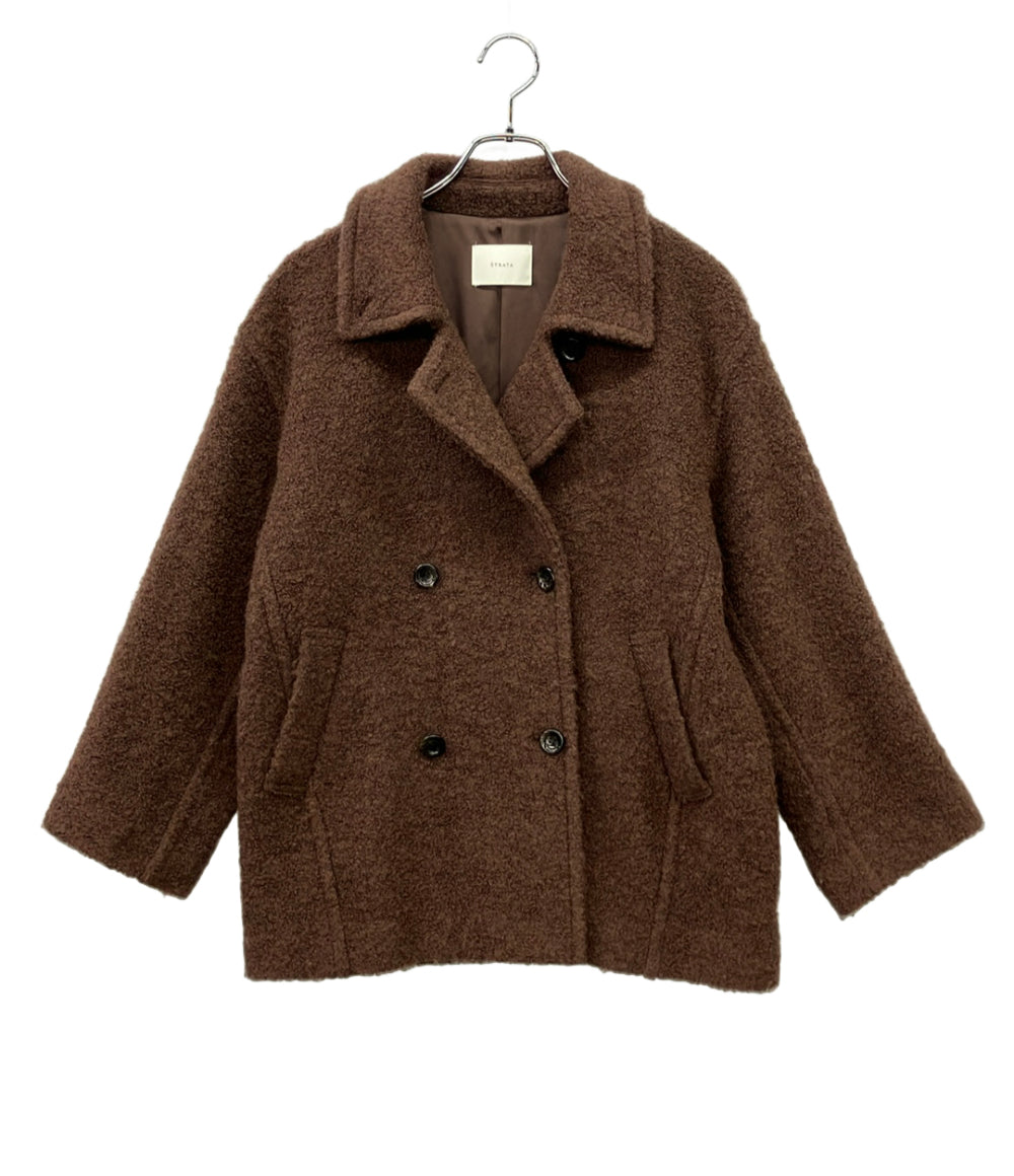 STRATA ウールループダブルコート レディース SIZE ワンサイズ (M) エストラータ