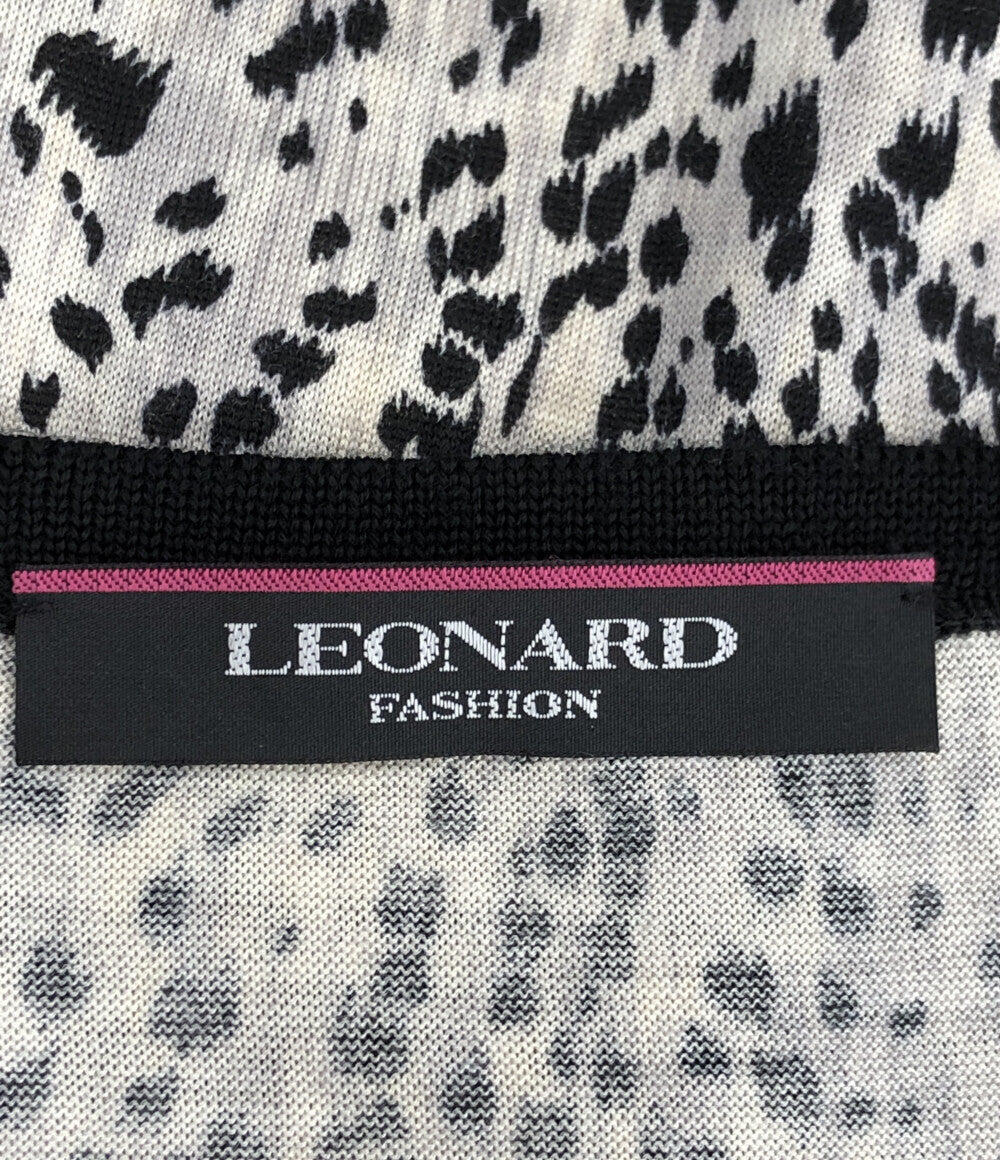 レオナール 美品 長袖カーディガン 総柄      レディース SIZE 40 (M) LEONARD