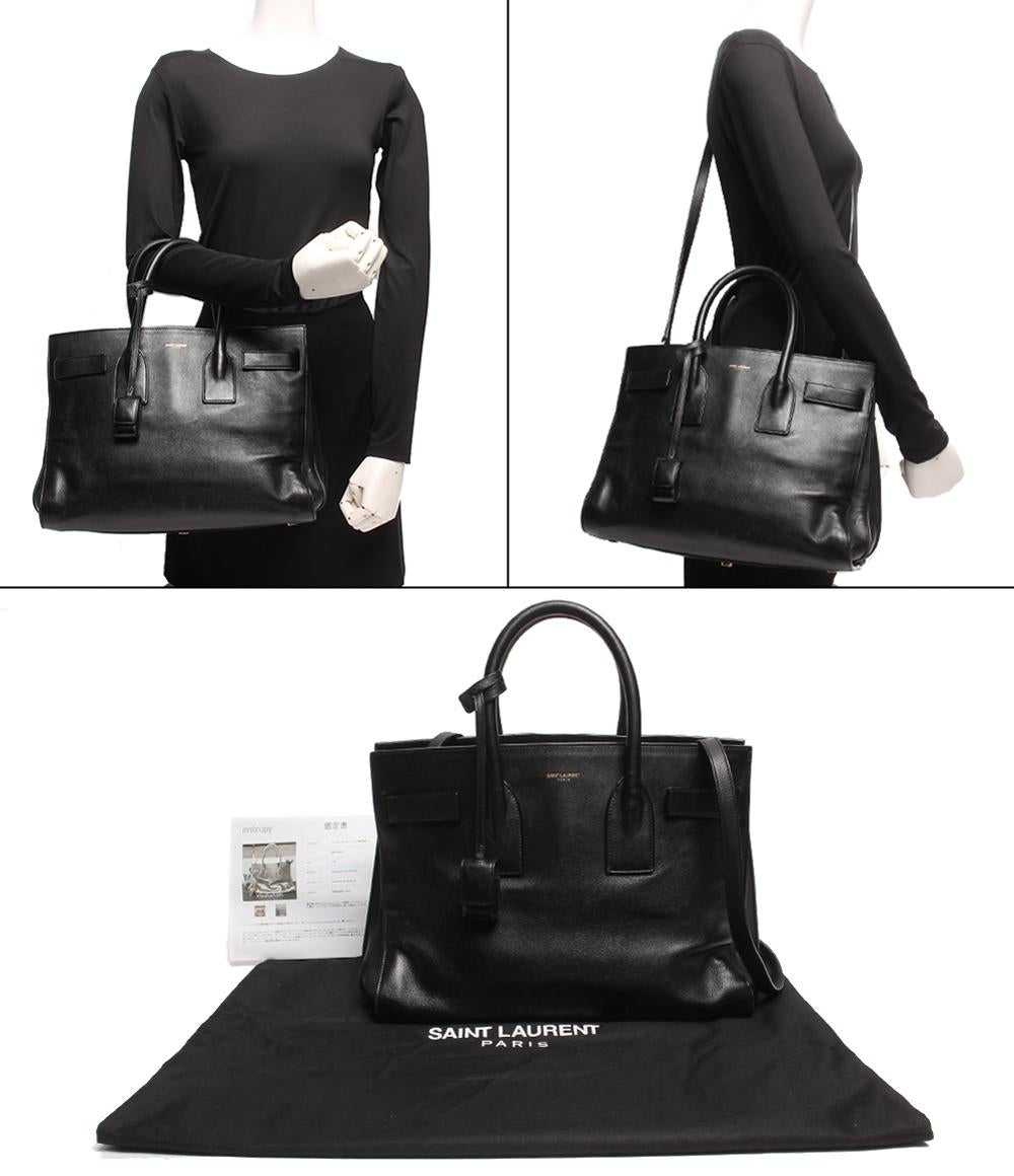 サンローランパリ 2wayレザーハンドバッグ ゴールド金具 レディース SAINT LAURENT PARI